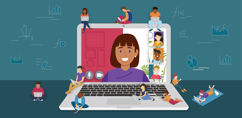 Estudiando virtualmente desde la computadora: Gifs animados